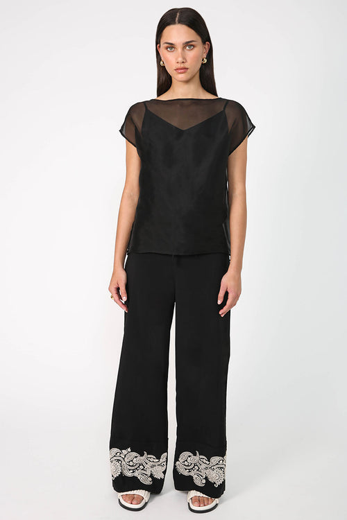 jay pant / black|natural