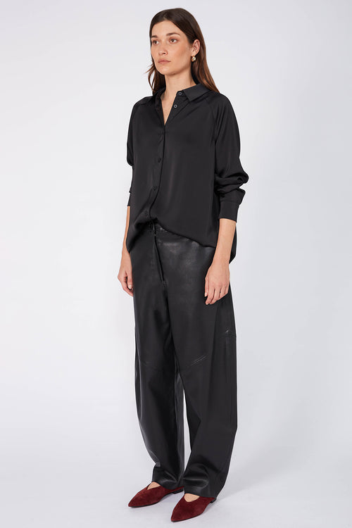 luxe encased pant / black