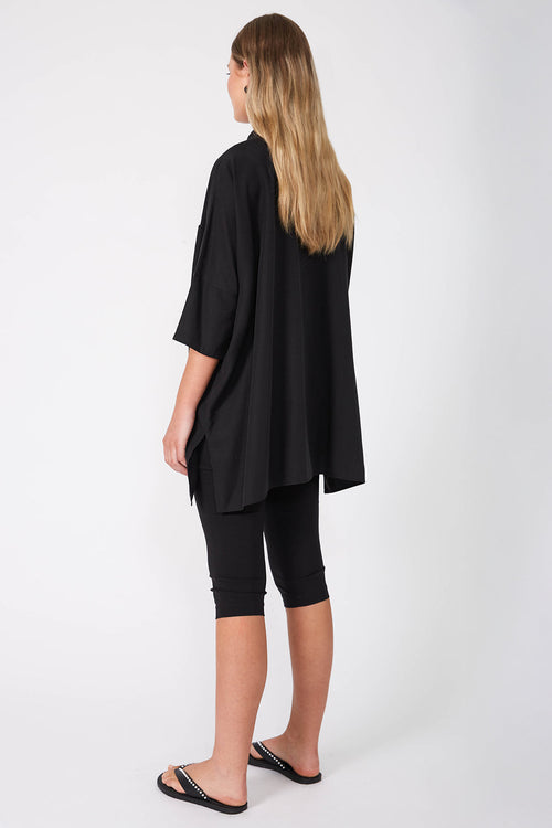 restrict tunic shirt / black