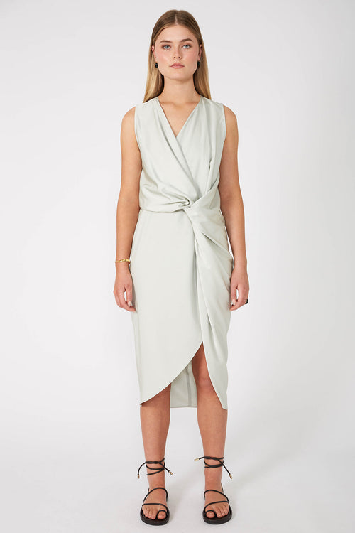 swivel dress / soft sage green