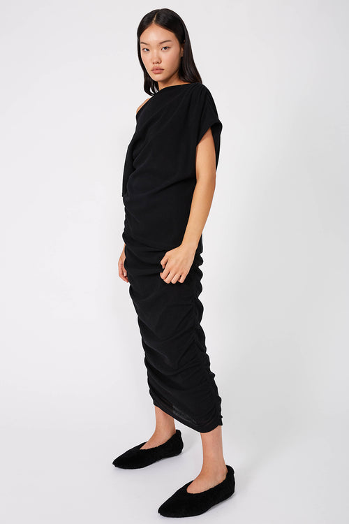 aim shearling ballet flat / black