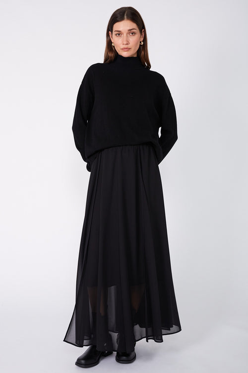 joined skirt / black