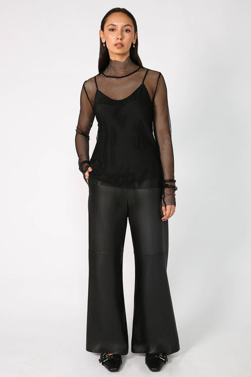 tech polo mesh skin / black