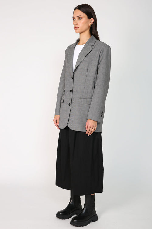 manner blazer / black|white houndstooth