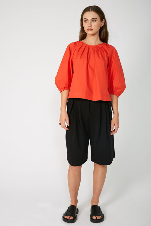 tether top / tigerlily orange