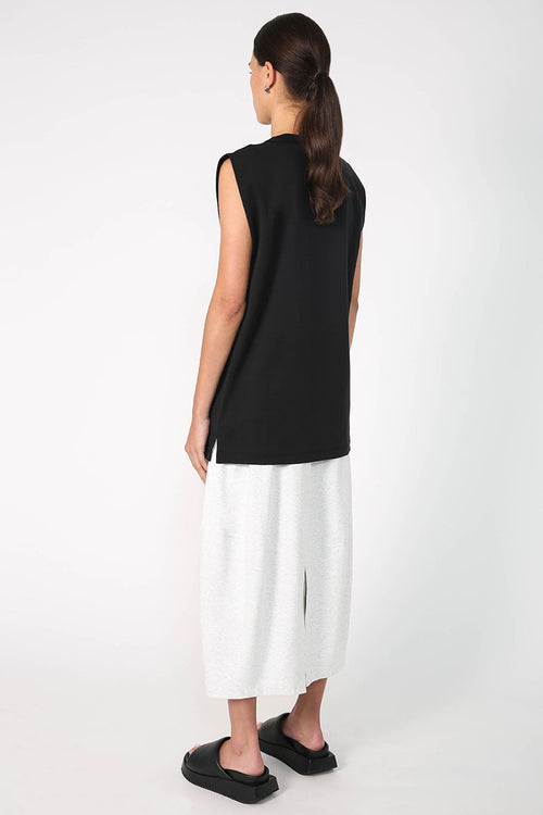 spin skirt / white marle