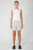 actually denim short / ecru|black pinstripe