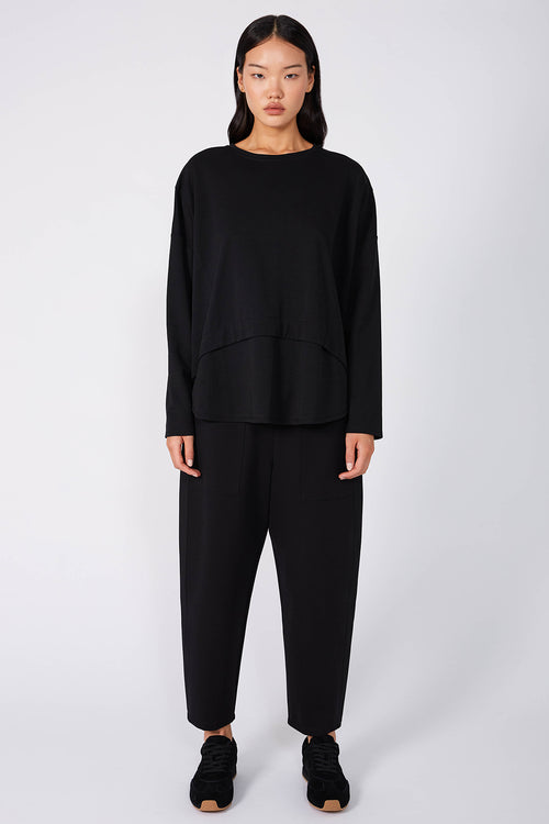 overturn top / black