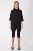 restrict tunic shirt / black