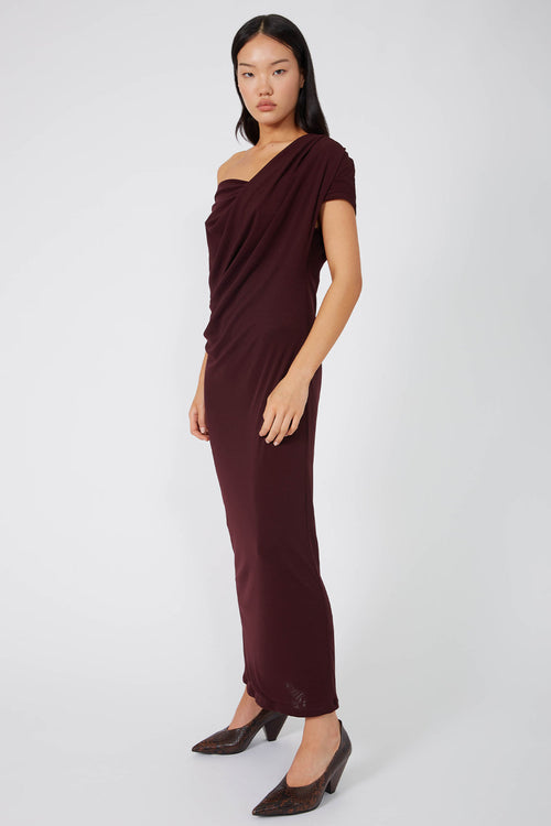 aim heel / sangria snakeskin