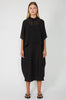 cape shirt / black