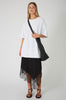 interweave maxi skirt / black