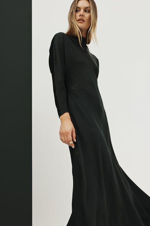 spatial dress / black