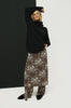 slide midi dress / ochre| black| cream cheetah print