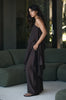 frame wide pant / carob brown
