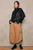 case skirt / dark camel