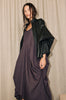 ratio pinnie dress / dark aubergine