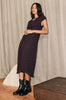 torrent dress / aubergine blue spot