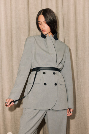 bypass blazer / grey marle