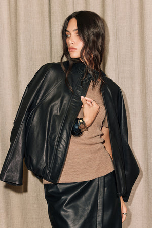 luxe bomber / black