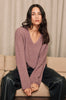 phase v sweater / dusky mauve