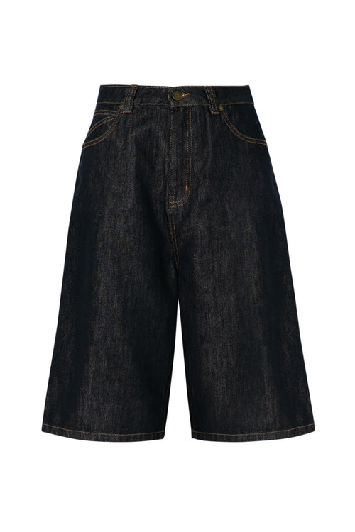 furtive denim short / indigo blue denim