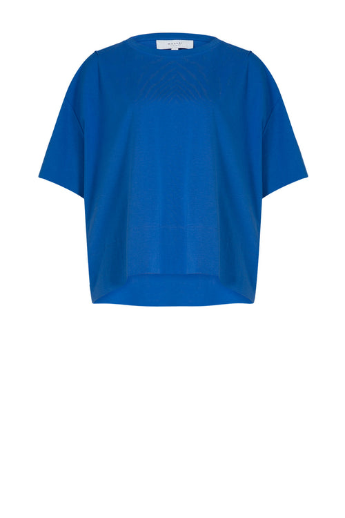 boxed tee / cobalt blue