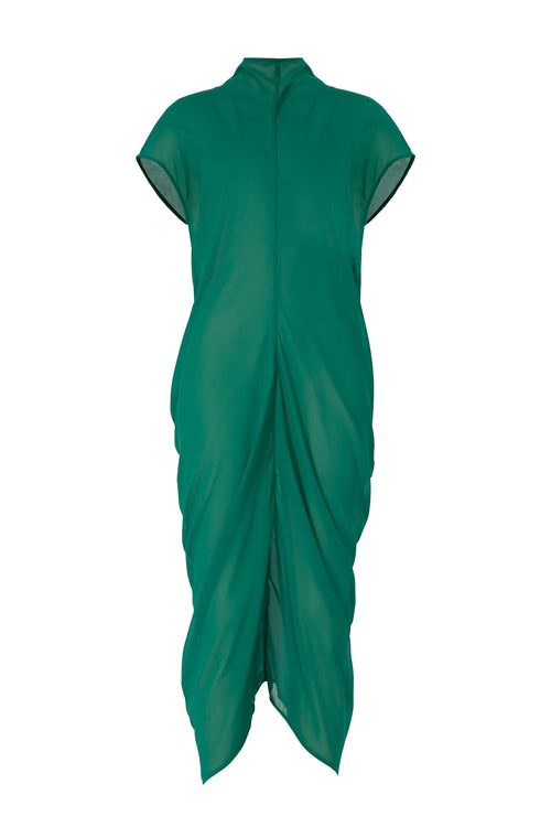 cove cap sleeve dress / emerald green