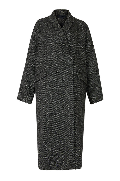 balanced coat / black|natural