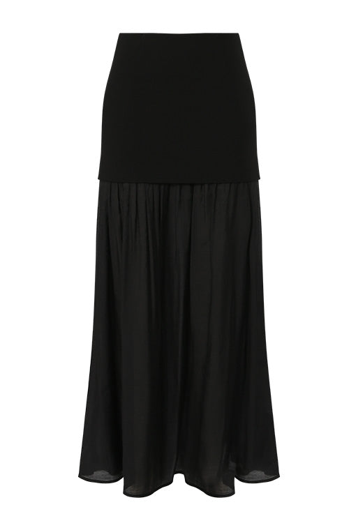 resin skirt / black