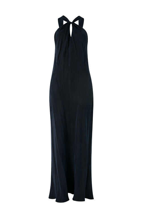 nemesis sleeveless maxi dress / dark navy