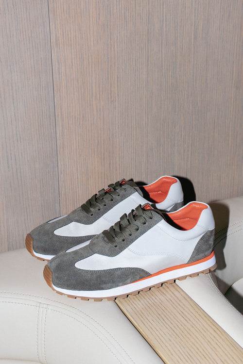 sprint trainer / khaki|orange