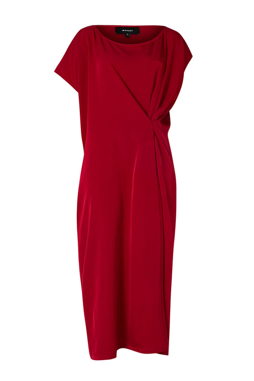 contract midi dress / dark red