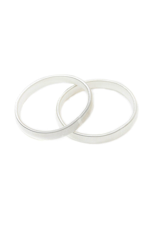 sleeve bands / silver metallic