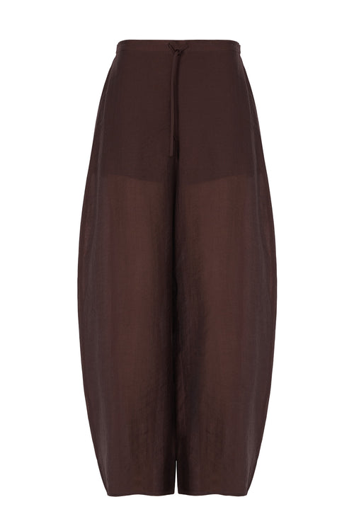 frame wide pant / carob brown