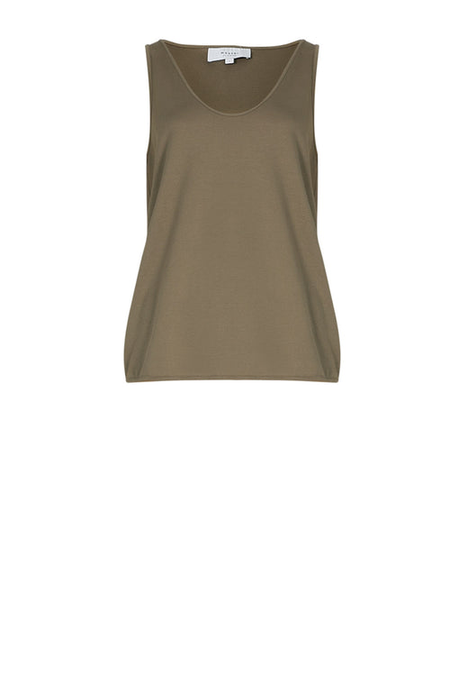 glazed tank / taupe moss