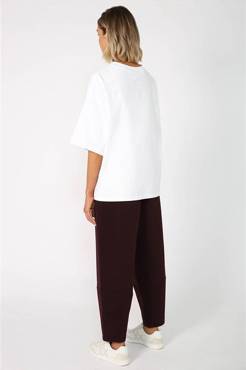 furthering ponti track pant / black forest