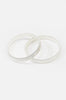 sleeve bands / silver metallic