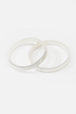 sleeve bands / silver metallic