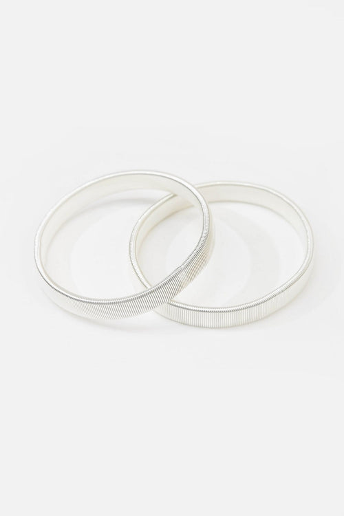 sleeve bands / silver metallic