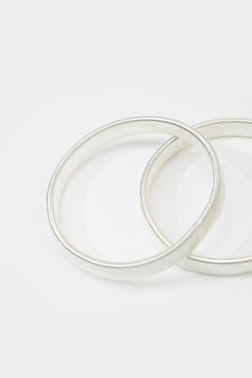 sleeve bands / silver metallic