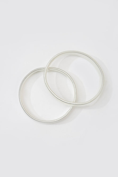 sleeve bands / silver metallic