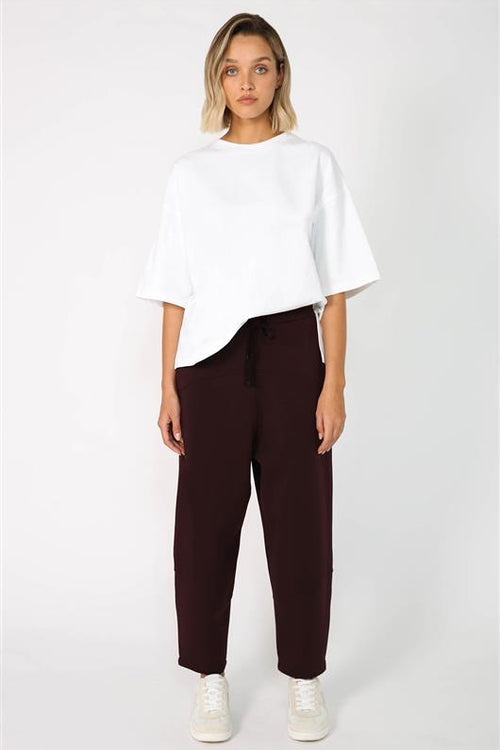 furthering ponti track pant / black forest