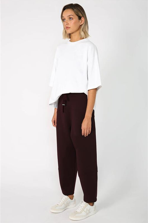furthering ponti track pant / black forest