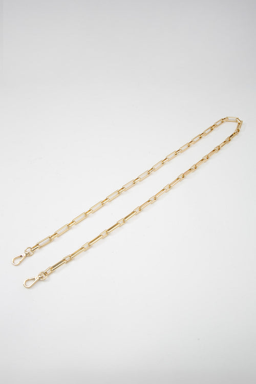 chain bag strap / gold