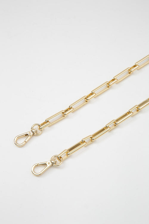 chain bag strap / gold
