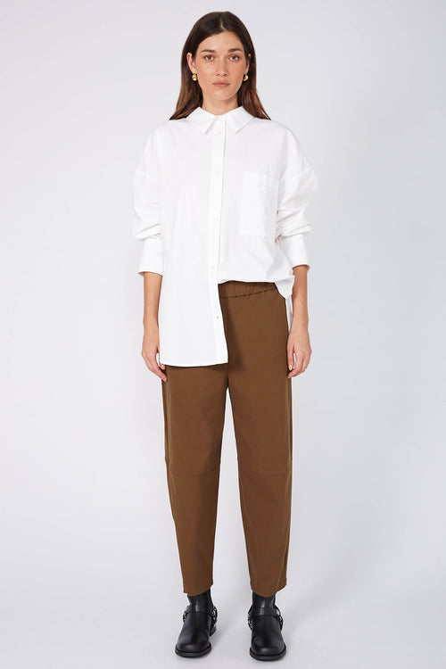 ahead pant / burnt toffee