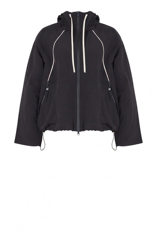 parka jacket / black|natural