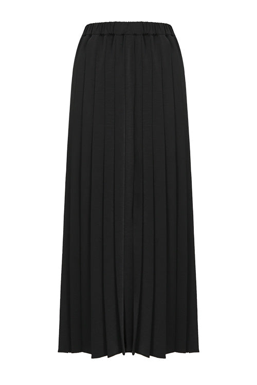 pleating skirt / black