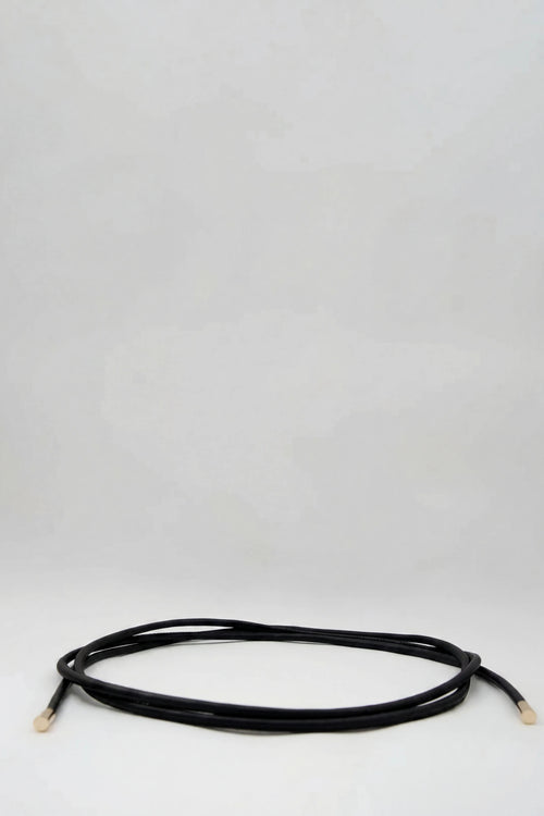 drawn wrap belt / black